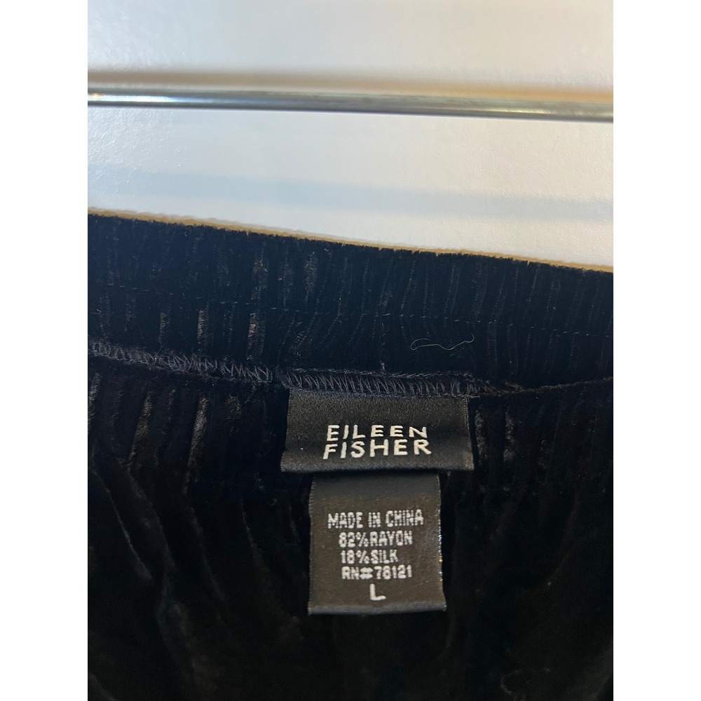 Eileen Fisher Womens Silk Blend Velvet Maxi Skirt Black Size Large - Picture 2 of 5